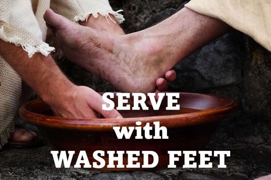 Serve with Washed Feet